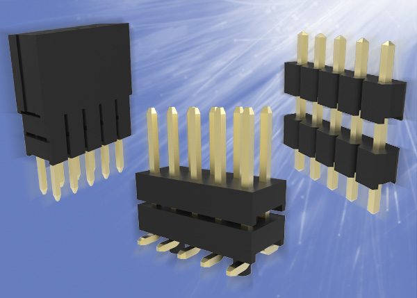 PCB stacking connectors