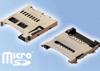 Micro SD Card Connectors with push push and hinged options
