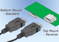 Reverse Mount Micro USB Connectors