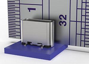 Cost effective Type C Vertical Receptacle with low profile design
