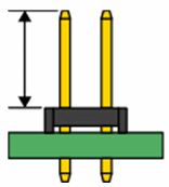 pcb connector post length