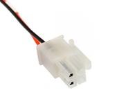 MiniFit cable plug 4 way connector, 2 positions populated cable assembly