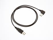 USB2.0 cable assembly overmolded plugs, right angle and straight